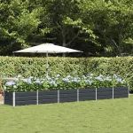 Jardinieră Antracit 480 x 80 x 45 cm Oțel GartenMobel Dekor