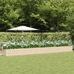 Jardinieră Creme 600 x 80 x 45 cm Oțel GartenMobel Dekor