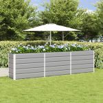 Jardinieră Gri deschis 480 x 50 x 45 cm Oțel Galvanizat GartenMobel Dekor