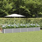 Jardinieră Gri deschis 480 x 50 x 45 cm Oțel Galvanizat GartenMobel Dekor