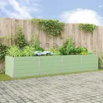 Jardinieră Verde pastel 195 x 100 x 45 cm Oțel Galvanizat GartenMobel Dekor
