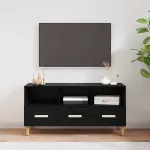 Cabinet TV Stejar Negru 102 x 35,5 x 50 cm Lemn compozit GartenMobel Dekor