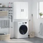 Dulap montat pe perete, alb, 69,5x34x90 cm, lemn prelucrat GartenMobel Dekor