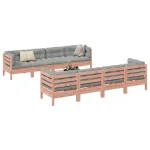 Set canapele grădină cu perne, 9 piese, lemn masiv brad douglas GartenMobel Dekor