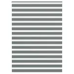 Jaluzea tip zebra gri închis lățime țesătură 160,9 cm poliester GartenMobel Dekor