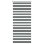 Jaluzea tip zebra gri închis lățime țesătură 95,9 cm poliester GartenMobel Dekor