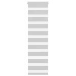 Jaluzea tip zebra gri deschis lățime țesătură 45,9 cm poliester GartenMobel Dekor