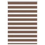 Jaluzea tip zebra maro lățime țesătură 100,9 cm poliester GartenMobel Dekor