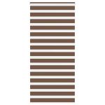 Jaluzea tip zebra maro lățime țesătură 105,9 cm poliester GartenMobel Dekor