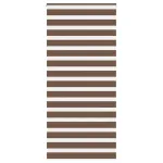 Jaluzea tip zebra maro lățime țesătură 105,9 cm poliester GartenMobel Dekor