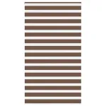 Jaluzea tip zebra maro lățime țesătură 125,9 cm poliester GartenMobel Dekor