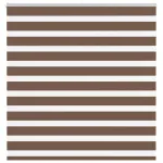 Jaluzea tip zebra maro lățime țesătură 145,9 cm poliester GartenMobel Dekor