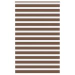 Jaluzea tip zebra maro lățime țesătură 145,9 cm poliester GartenMobel Dekor