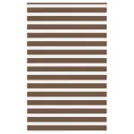 Jaluzea tip zebra maro lățime țesătură 145,9 cm poliester GartenMobel Dekor