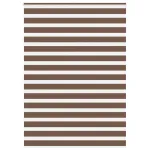 Jaluzea tip zebra maro lățime țesătură 155,9 cm poliester GartenMobel Dekor