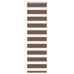 Jaluzea tip zebra maro lățime țesătură 45,9 cm poliester GartenMobel Dekor