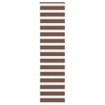 Jaluzea tip zebra maro lățime țesătură 60,9 cm poliester GartenMobel Dekor