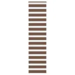 Jaluzea tip zebra maro lățime țesătură 60,9 cm poliester GartenMobel Dekor