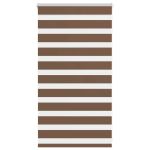 Jaluzea tip zebra maro lățime țesătură 65,9 cm poliester GartenMobel Dekor