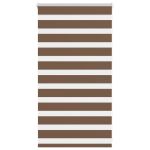 Jaluzea tip zebra maro lățime țesătură 70,9 cm poliester GartenMobel Dekor