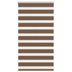 Jaluzea tip zebra maro lățime țesătură 70,9 cm poliester GartenMobel Dekor