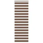Jaluzea tip zebra maro lățime țesătură 70,9 cm poliester GartenMobel Dekor