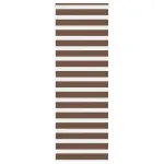 Jaluzea tip zebra maro lățime țesătură 75,9 cm poliester GartenMobel Dekor