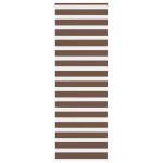 Jaluzea tip zebra maro lățime țesătură 80,9 cm poliester GartenMobel Dekor