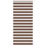 Jaluzea tip zebra maro lățime țesătură 95,9 cm poliester GartenMobel Dekor