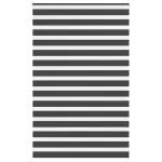 Jaluzea tip zebra neagră lățime țesătură 145,9 cm poliester GartenMobel Dekor