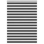 Jaluzea tip zebra neagră lățime țesătură 155,9 cm poliester GartenMobel Dekor