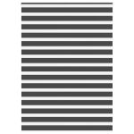 Jaluzea tip zebra neagră lățime țesătură 160,9 cm poliester GartenMobel Dekor