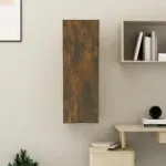 Comodă TV, stejar fumuriu, 30,5x30x90 cm, lemn prelucrat GartenMobel Dekor