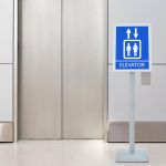 Suport poster tip pedestal Argintiu 32,5 x 27 x 126 cm GartenMobel Dekor