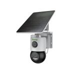 Camera de supraveghere cu SIM 4G, panou solar si baterie, rotire de pe mobil, microfon, difuzor, 2 lentile de 3MP+3MP, micro SD, IP65, Tiandy Color Maker TC-H363U-W4GUSE4V4.0 SafetyGuard Surveillance