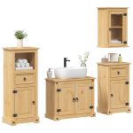 Set mobilier de baie „Corona”, 4 piese, lemn masiv de pin GartenMobel Dekor