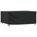 Husă mobilier de grădină negru 225x143x90 cm impermeabilă 420D GartenMobel Dekor