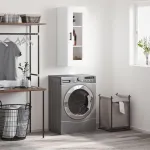 Dulap montat pe perete, alb, 34,5x34x90 cm GartenMobel Dekor