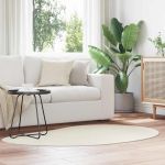 Covoare de zonă Crem 120 x 170 cm Poliester GartenMobel Dekor