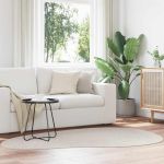 Covoare de zonă HUARTE Nisipiu 140 x 200 cm Poliester GartenMobel Dekor