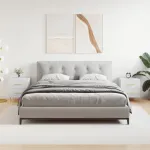 Noptiere, 2 buc., alb, 40x35x47,5 cm, lemn compozit GartenMobel Dekor