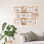 Rama foto multipla Atmosphera Mia pentru 12 fotografii 10x15 cm, MDF, 59x45 cm, natur Household NewTrend