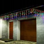 (DL) Ghirlanda luminoasa tip perdea 500 LED-uri, 20m, pentru interior/exterior, iluminare multicolora Household NewTrend