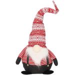 Figurina Craciun, Spiridus cu bluza in dungi, inaltime 80cm Household NewTrend