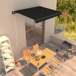 Copertină retractabilă manual, antracit, 300 x 250 cm GartenMobel Dekor