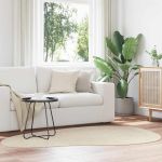 Covoare de zonă HUARTE Bej 140 x 200 cm Poliester GartenMobel Dekor