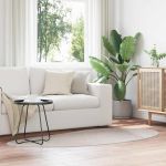 Covoare de zonă HUARTE Nisipiu 100 x 200 cm Poliester GartenMobel Dekor