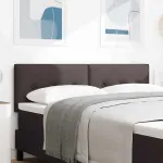 Tăblie cap cu headboard Maro închis 144 cm Piele artificială GartenMobel Dekor