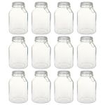 Borcane din sticlă cu închidere ermetică, 12 buc., 3 L GartenMobel Dekor