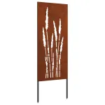 Ecran de intimitate pentru grădină Floral Ruginit 50 x 140 cm GartenMobel Dekor